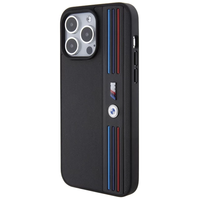 Чохол BMW Tricolor M Collection для iPhone 15 Pro Max Black (BMHCP15X22PPMK)