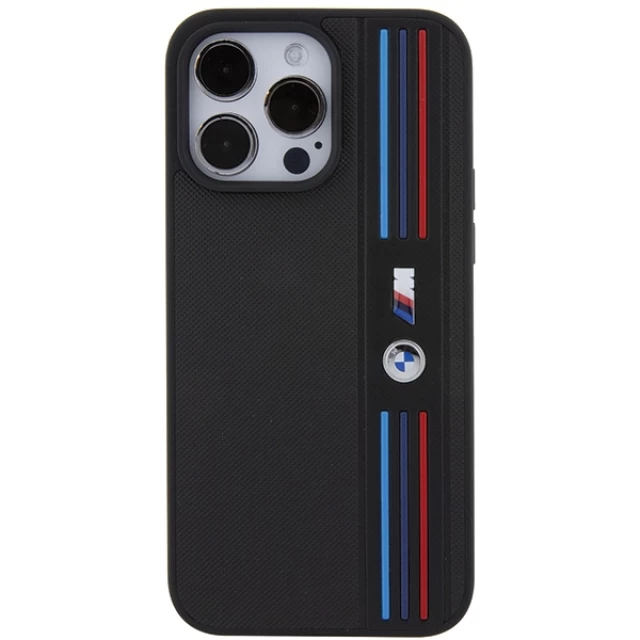 Чохол BMW Tricolor M Collection для iPhone 15 Pro Max Black (BMHCP15X22PPMK)