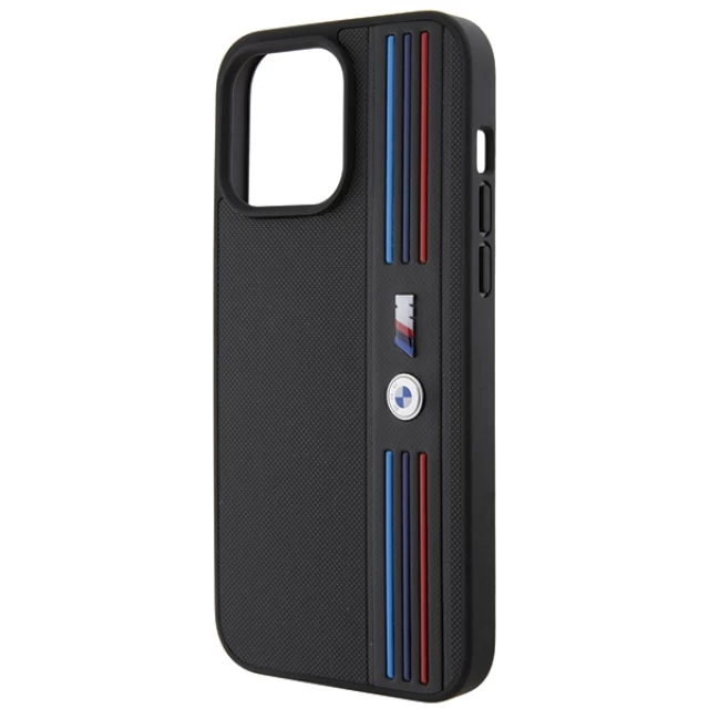 Чохол BMW Tricolor M Collection для iPhone 15 Pro Max Black (BMHCP15X22PPMK)