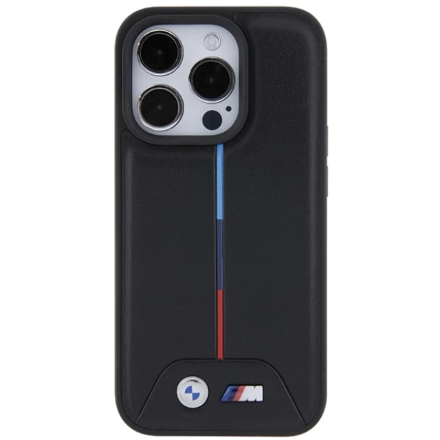 Чехол BMW Quilted Tricolor для iPhone 15 Pro Black (BMHCP15L22PVTK)