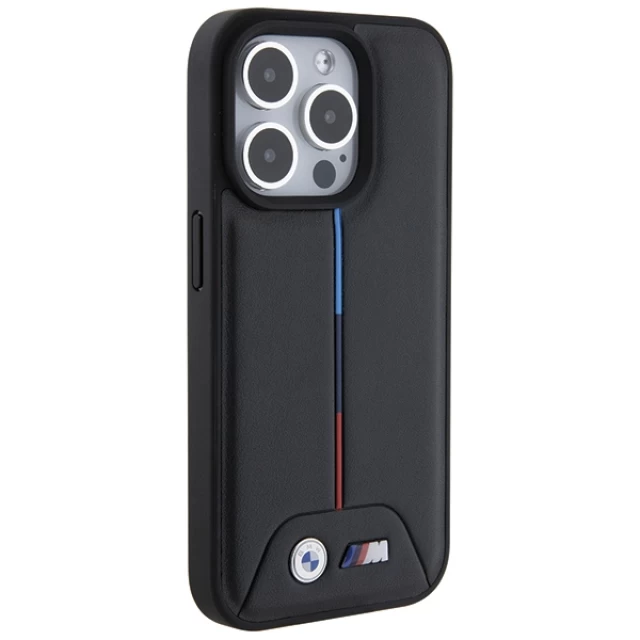 Чехол BMW Quilted Tricolor для iPhone 15 Pro Black (BMHCP15L22PVTK)