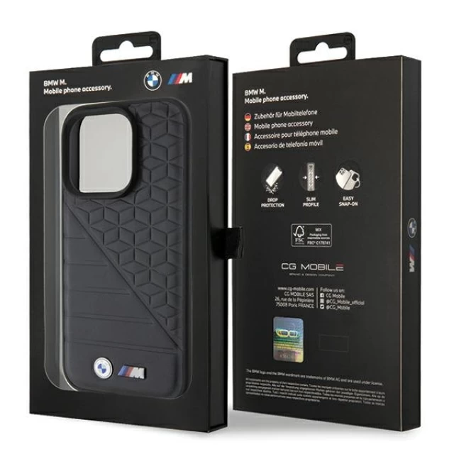 Чохол BMW Bi Pattern для iPhone 15 Pro Max Black (BMHCP15X22PMGK)