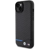 Чехол BMW Leather Carbon для iPhone 15 Plus Black (BMHCP15M22NBCK)