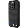 Чехол BMW Leather Carbon для iPhone 15 Pro Black (BMHCP15L22NBCK)