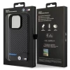 Чехол BMW Leather Carbon для iPhone 15 Pro Black (BMHCP15L22NBCK)