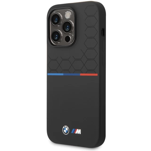 Чехол BMW Silicone Pattern для iPhone 15 Pro Max Black (BMHCP15X22SMPK)
