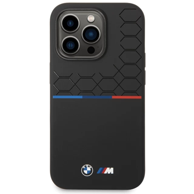 Чехол BMW Silicone Pattern для iPhone 15 Pro Max Black (BMHCP15X22SMPK)