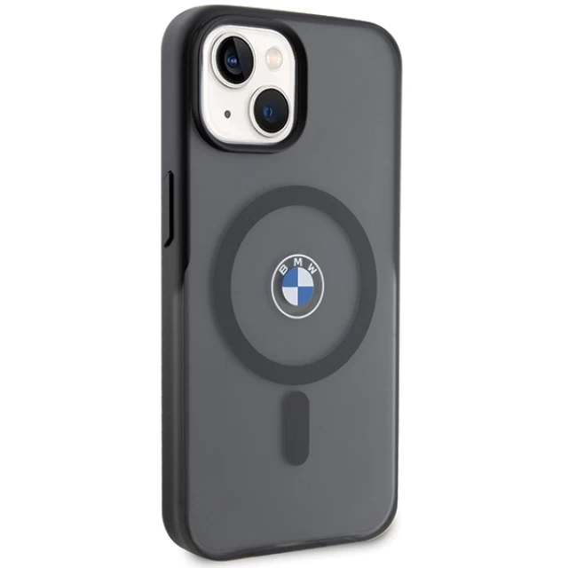 Чехол BMW IML Signature для iPhone 15 Black with MagSafe(BMHMP15SDSLK)