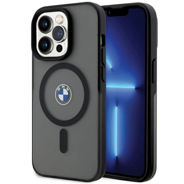 Чохол BMW IML Signature для iPhone 15 Pro Max Black with MagSafe (BMHMP15LDSLK)