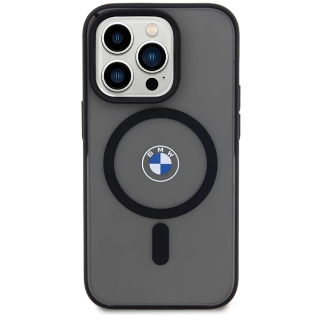 Чохол BMW IML Signature для iPhone 15 Pro Max Black with MagSafe (BMHMP15LDSLK)