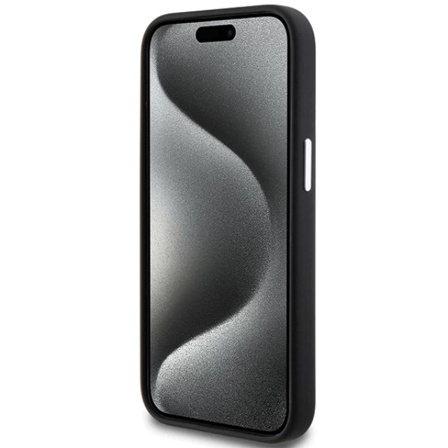 Чехол BMW Signature Liquid Silicone для iPhone 15 Plus Black with MagSafe (BMHMP15MSILBK2)