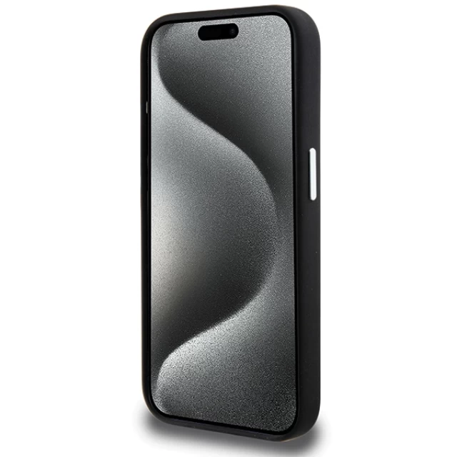 Чехол BMW Signature Liquid Silicone для iPhone 15 Pro Black with MagSafe (BMHMP15LSILBK2)
