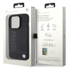 Чехол BMW Leather Hot Stamp для iPhone 15 Pro Max Black with MagSafe (BMHMP15XSLLBK)