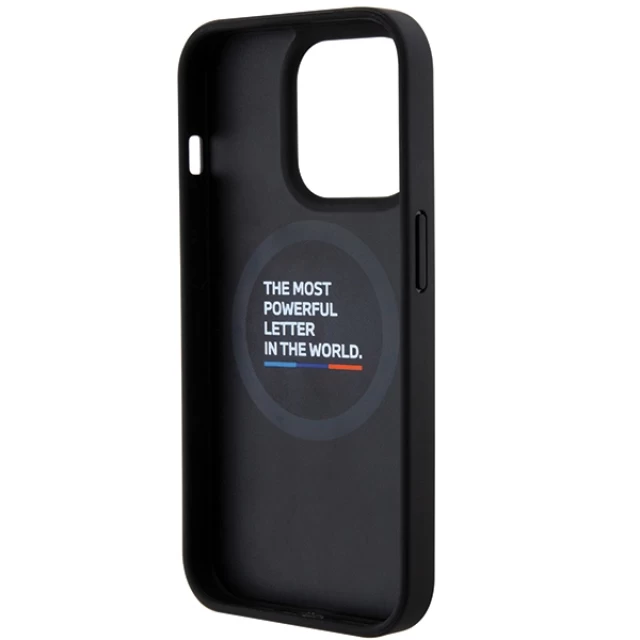 Чехол BMW Quilted Tricolor для iPhone 15 Pro Black with MagSafe (BMHMP15L22PVTK)