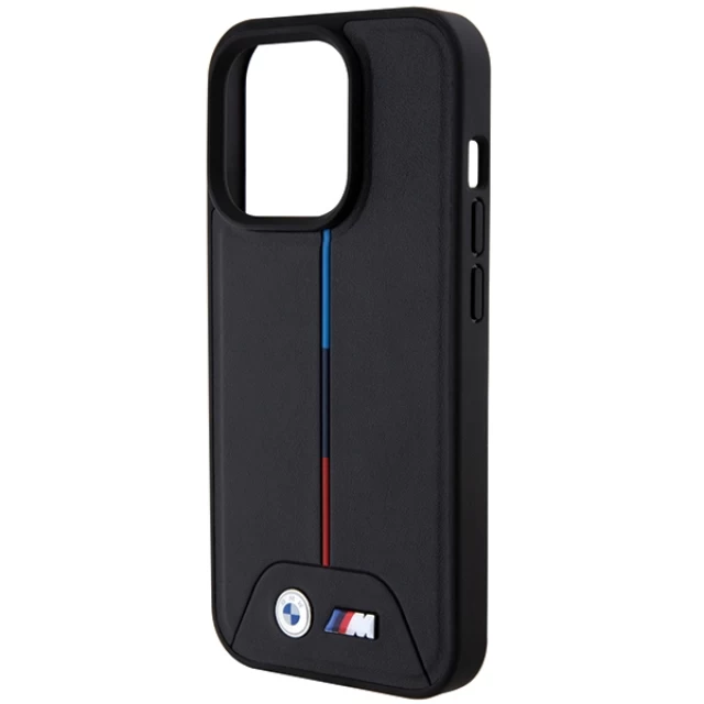 Чохол BMW Quilted Tricolor для iPhone 15 Pro Max Black with MagSafe (BMHMP15X22PVTK)