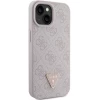 Чехол Guess Leather 4G Triangle Strass для iPhone 15 Pink (GUHCP15SP4TDPP)