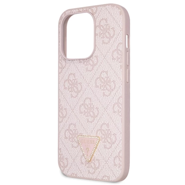 Чохол Guess Crossbody 4G Metal Logo для iPhone 15 Pro Pink (GUHCP15LP4TDSCPP)