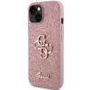 Чехол Guess Glitter Script Big 4G для iPhone 15 Plus Pink (GUHCP15MHG4SGP)