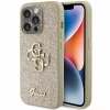 Чехол Guess Glitter Script Big 4G для iPhone 15 Pro Gold (GUHCP15LHG4SGD)