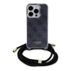 Чехол Guess Crossbody Cord 4G Print для iPhone 15 Pro Black (GUHCP15LHC4SEK)