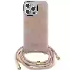 Чехол Guess Crossbody Cord 4G Print для iPhone 15 | 14 | 13 Pink (GUHCP15SHC4SEP)