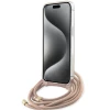 Чохол Guess Crossbody Cord 4G Print для iPhone 15 Pro Max Pink (GUHCP15XHC4SEP)