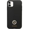 Чехол Guess Silicone Logo Strass 4G для iPhone 11 | XR Black (GUHCN614DGPK)