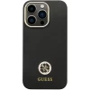 Чохол Guess Silicone Logo Strass 4G для iPhone 13 Pro Max Black (GUHCP13XM4DGPK)
