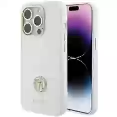 Чехол Guess Silicone Logo Strass 4G для iPhone 15 Pro Max White (GUHCP15XM4DGPH)