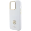 Чехол Guess Silicone Logo Strass 4G для iPhone 15 Pro Max White (GUHCP15XM4DGPH)