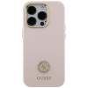 Чехол Guess Silicone Logo Strass 4G для iPhone 15 Pro Pink (GUHCP15LM4DGPP)