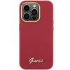 Чехол Guess Silicone Script Metal Logo & Frame для iPhone 15 Pro Max Magenta (GUHCP15XSMBSLM)