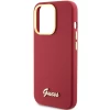 Чохол Guess Silicone Script Metal Logo & Frame для iPhone 15 Pro Max Magenta (GUHCP15XSMBSLM)