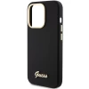 Чохол Guess Silicone Script Metal Logo & Frame для iPhone 15 Pro Max Black (GUHCP15XSMBSLK)