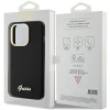 Чохол Guess Silicone Script Metal Logo & Frame для iPhone 15 Pro Max Black (GUHCP15XSMBSLK)