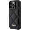 Чохол Guess Quilted Metal Logo для iPhone 15 Pro Black (GUHCP15LPSQSQSK)