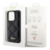 Чохол Guess Quilted Metal Logo для iPhone 15 Pro Max Black (GUHCP15XPSQSQSK)