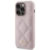 Чохол Guess Quilted Metal Logo для iPhone 15 Pro Pink (GUHCP15LPSQSQSP)