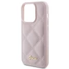 Чохол Guess Quilted Metal Logo для iPhone 15 Pro Pink (GUHCP15LPSQSQSP)