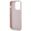 Чохол Guess Quilted Metal Logo для iPhone 15 Pro Pink (GUHCP15LPSQSQSP)