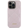 Чехол Guess Quilted Metal Logo для iPhone 15 Pro Max Pink (GUHCP15XPSQSQSP)