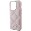 Чохол Guess Quilted Metal Logo для iPhone 15 Pro Max Pink (GUHCP15XPSQSQSP)