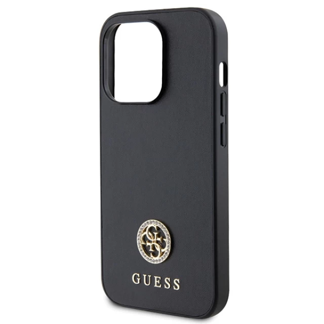 Чохол Guess Strass Metal Logo для iPhone 13 Pro Black (GUHCP13LPS4DGPK)