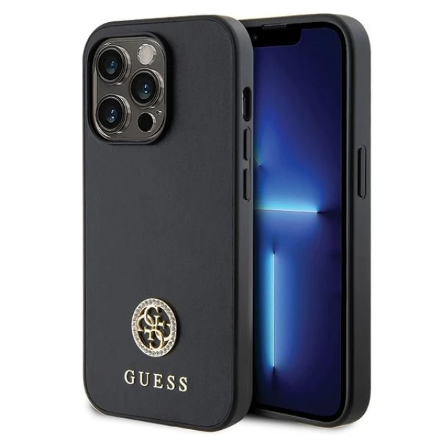 Чохол Guess Strass Metal Logo для iPhone 13 Pro Max Black (GUHCP13XPS4DGPK)