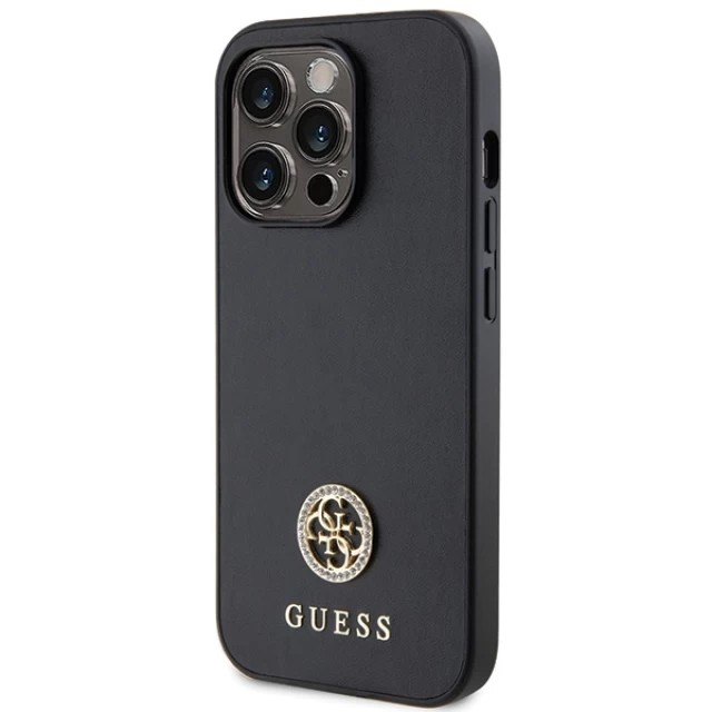 Чохол Guess Strass Metal Logo для iPhone 13 Pro Max Black (GUHCP13XPS4DGPK)