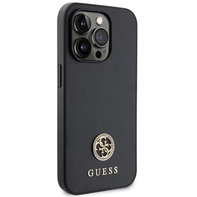 Чохол Guess Strass Metal Logo для iPhone 13 Pro Max Black (GUHCP13XPS4DGPK)