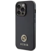 Чехол Guess Strass Metal Logo для iPhone 15 Pro Black (GUHCP15LPS4DGPK)