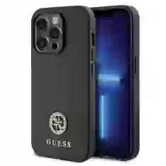 Чехол Guess Strass Metal Logo для iPhone 15 Pro Max Black (GUHCP15XPS4DGPK)