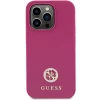 Чехол Guess Strass Metal Logo для iPhone 15 Pro Pink (GUHCP15LPS4DGPP)