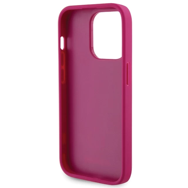 Чохол Guess Strass Metal Logo для iPhone 15 Pro Pink (GUHCP15LPS4DGPP)